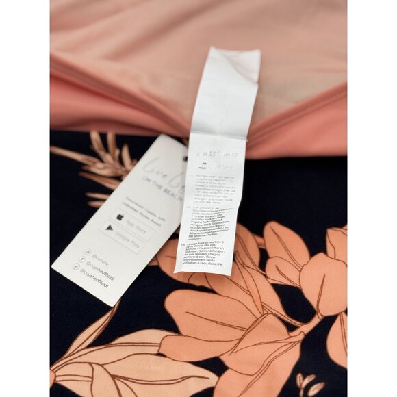 Cupshe Size Large Womens Floral Print Halter Neck One-Piece Swimsuit With Adjust - Picture 11 of 13